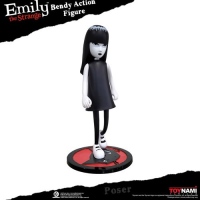 Фигурка Странная Эмили Emily The Strange Figures - 6" Emily The Strange w/ Mystery Kitty Bendy Figure